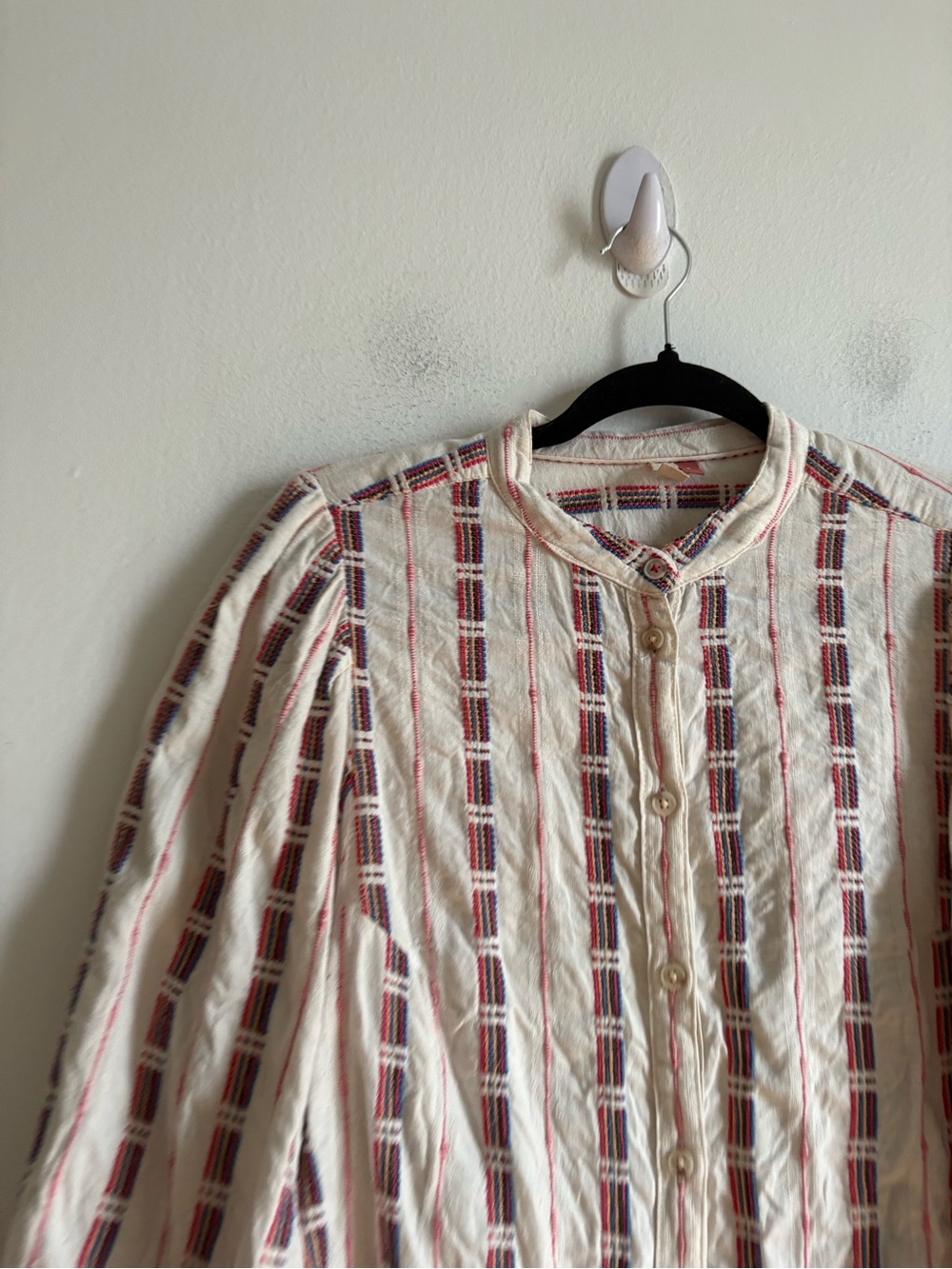 Anthropologie Pilcro Sz M The Bella Textured Boho Western Blouse - Picture 3 of 10